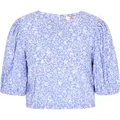 Mymo Bluse Frauen blau weiß
