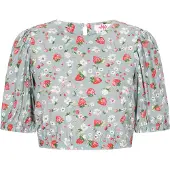 Mymo Bluse Frauen Salbeigrün mehrfarbig