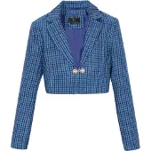 Faina Jacke Frauen blau mehrfarbig