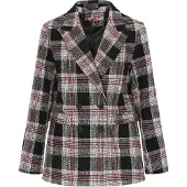 Mymo Blazer Frauen schwarzes Karo