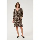 Kaffe Kleid Tight fit animal