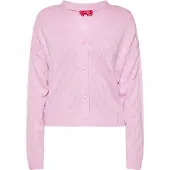 Swirly Strickjacke Frauen Rosa