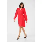 Kaffe Kleid A-shape red