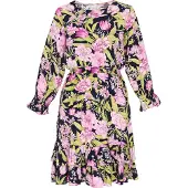 Usha Kleid Frauen Marineblau Mehrfarbig