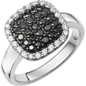 Zeeme Silber Ring 925/- Sterling Silber rhodiniert Zirkonia