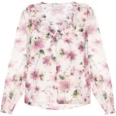 Usha Bluse Frauen rosa mehrfarbig