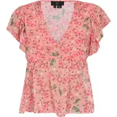 Faina Bluse Frauen Koralle mehrfarbig