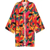 IZIA Kimono Frauen gelb mehrfarbig