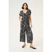 Kaffe Overall Loose fit black offwhite
