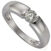 Zeeme Silber Ring Silber 925 mit Zirkonia weiß