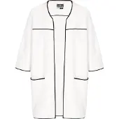 Dreimaster Strickjacke Frauen Weiß
