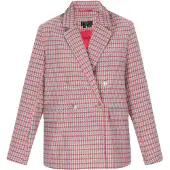 Faina Jacke Frauen blau rosa gelb