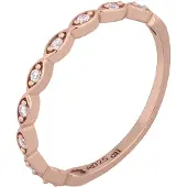 Cai Ring 925/- Sterling Silber rosévergoldet Zirkonia Stacking