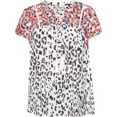 Usha Bluse Frauen Mehrfarbig Weiß