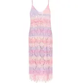 IZIA Kleid Frauen rosa mehrfarbig