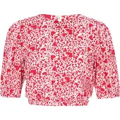 MyMo ROCKS Bluse Frauen weiß rot