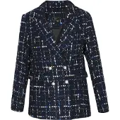 Faina Jacke Frauen Marineblau Mehrfarbig