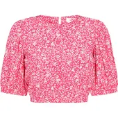Mymo Bluse Frauen rosa weiß