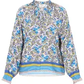 Usha Bluse Frauen blau mehrfarbig