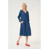 Culture Kleid Lockerer Fit Dunkelblaue Wäsche dark blue