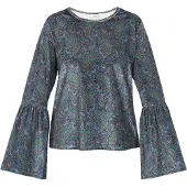 Usha Bluse Frauen blau mehrfarbig