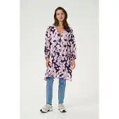 Kaffe Kleid Loose fit black multi