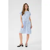 Kaffe Kleid KAbeathe Regular fit blue white