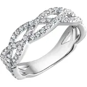 Zeeme Silber Ring Silber 925 rhodiniert mit Zirkonia weiß