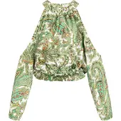 IZIA Bluse Frauen grün mehrfarbig
