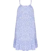 Mymo Kleid Frauen blau weiß