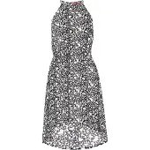 MyMo ROCKS Kleid Frauen schwarz-weiß
