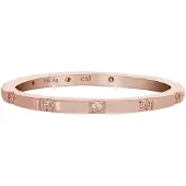 Cai Ring 925 Silber rosévergoldet mit Zirkonia Stacking