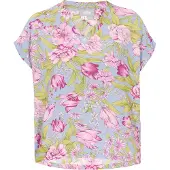 Usha Bluse Frauen blau mehrfarbig