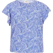 Usha Bluse Frauen blau weiß