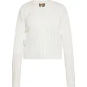 Ebeeza Strickjacke Frauen Wollweiß
