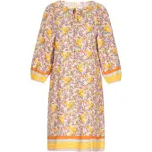 Usha Kleid Frauen gelb mehrfarbig