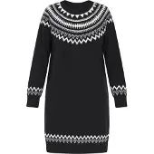 Dreimaster Kleid Frauen marineblau cremeweiß