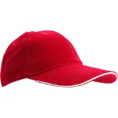 Sols Unisex Buffalo Baseballkappe (Rot/Weiß)