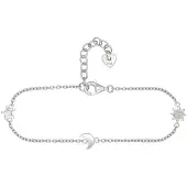 Cai Armband 925 Sterling Silber rhodiniert Sonne - Mond - Stern