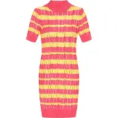 IZIA Kleid Frauen Koralle mehrfarbig