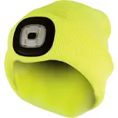 Sock Snob Erwachsene / Herren Winter-Strickmütze mit LED-Leuchtfackel