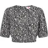 Mymo Bluse Frauen schwarz-weiß