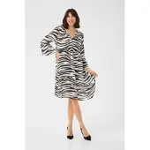 Kaffe Kleid A-shape animal