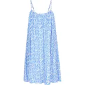 Mymo Kleid Frauen blau weiß