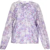 Dreimaster Bluse Frauen violett rosa mehrfarbig