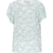 Usha Bluse Frauen türkis weiß