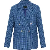 Faina Jacke Frauen blau mehrfarbig