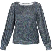 Usha Bluse Frauen blau mehrfarbig
