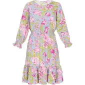 Usha Kleid Frauen blau mehrfarbig