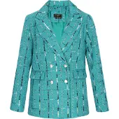 Faina Jacke Frauen türkis mehrfarbig